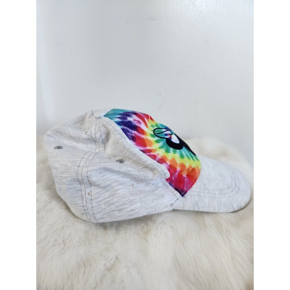 Disney Minnie Mouse Tie Dye Print Kids Youth Baseball Hat Cap Light Gray GUC - Picture 4 of 8